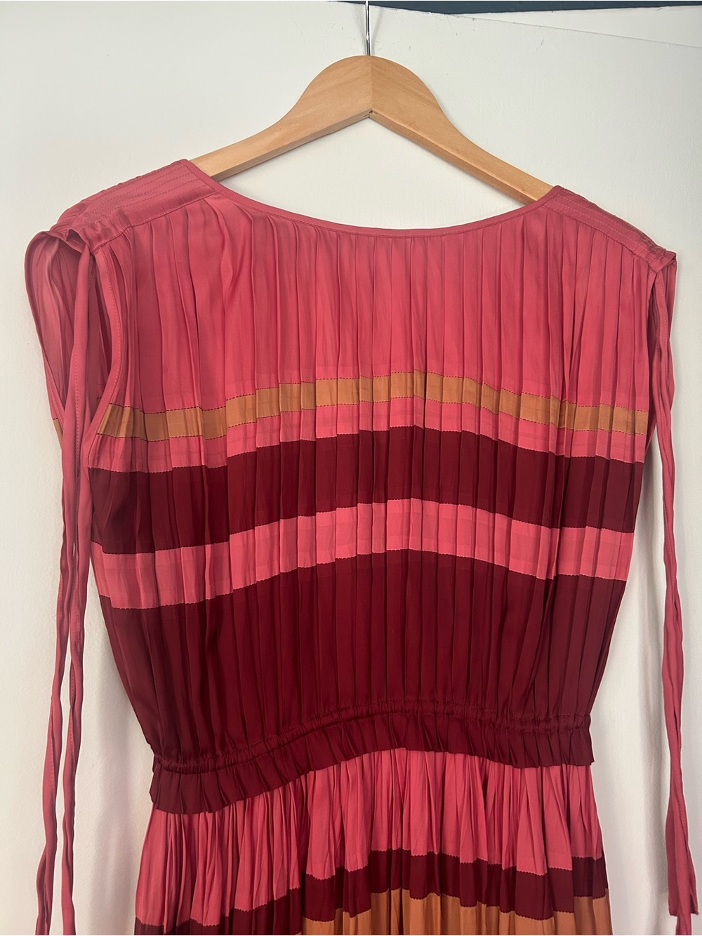 Ulla Johnson Alessa Dusty Rose Pleated Tank Dress - Picture 4 of 6